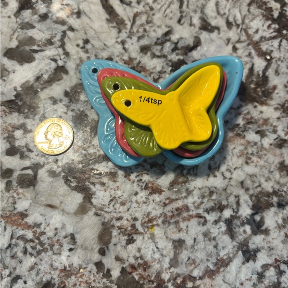 Colorful Ceramic Butterfly Measuring Spoons - Picture 3 of 6